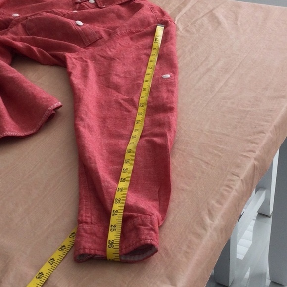 Buffalo Men's Red Button Down Long Sleeve Shirt Size L  washable   #547 - Picture 9 of 9